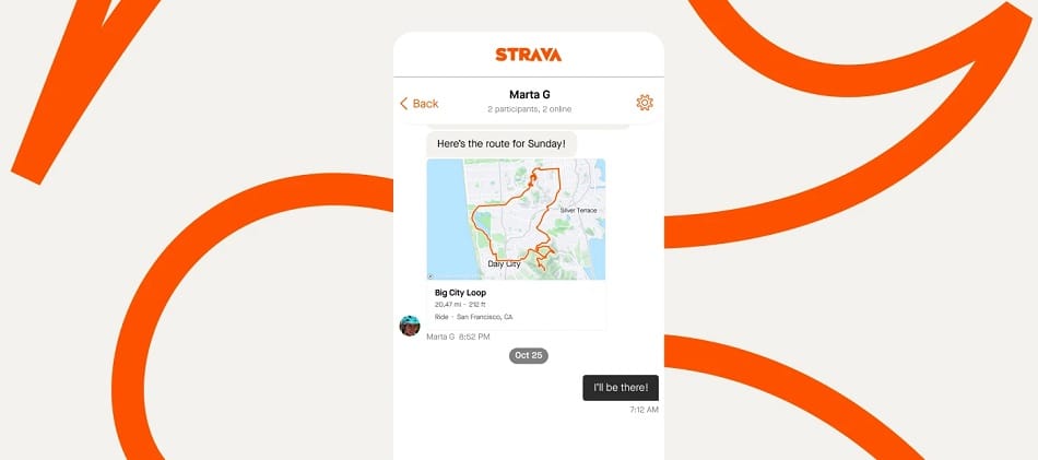 Strava ra mắt tính năng nhắn tin
