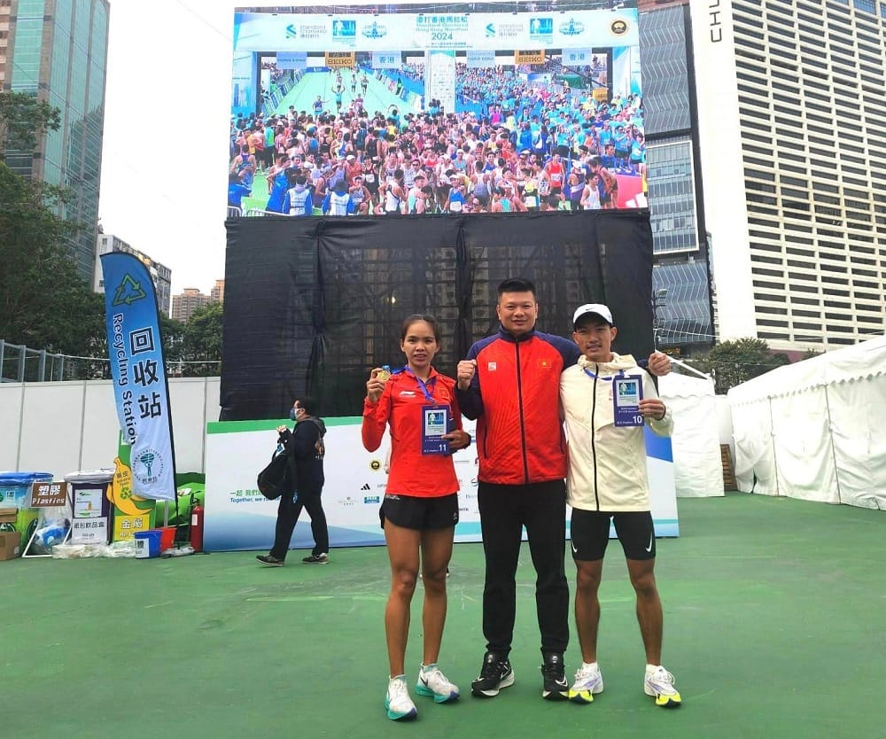 Hoàng Nguyên Thanh, Hoàng Thị Ngọc Hoa phá kỷ lục quốc gia tại Giải vô địch marathon châu Á