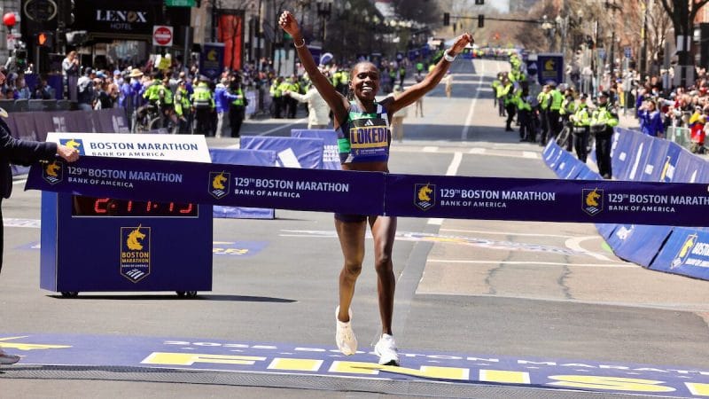 Sharon Lokedi phá kỷ lục giải Boston Marathon